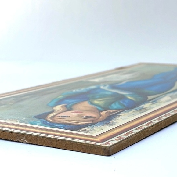 Mid Century Art :: Harlequin Blonde Woman With White Dog :: Artist Jean Maio - Picture 6 of 12